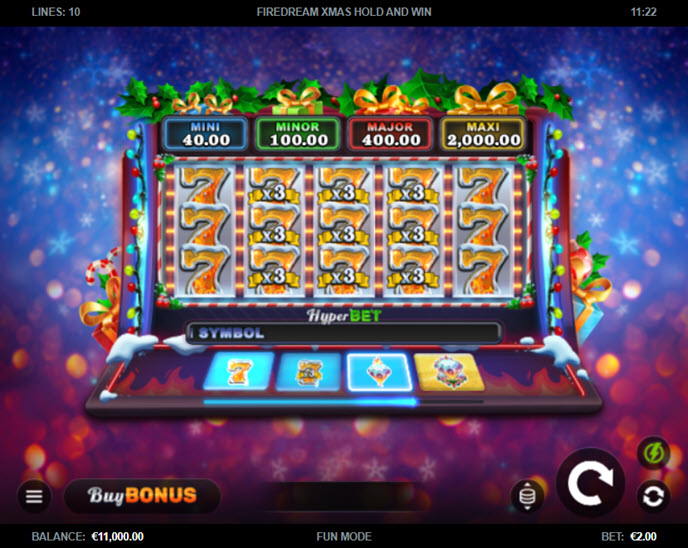 Firedream Xmas Hold and Win