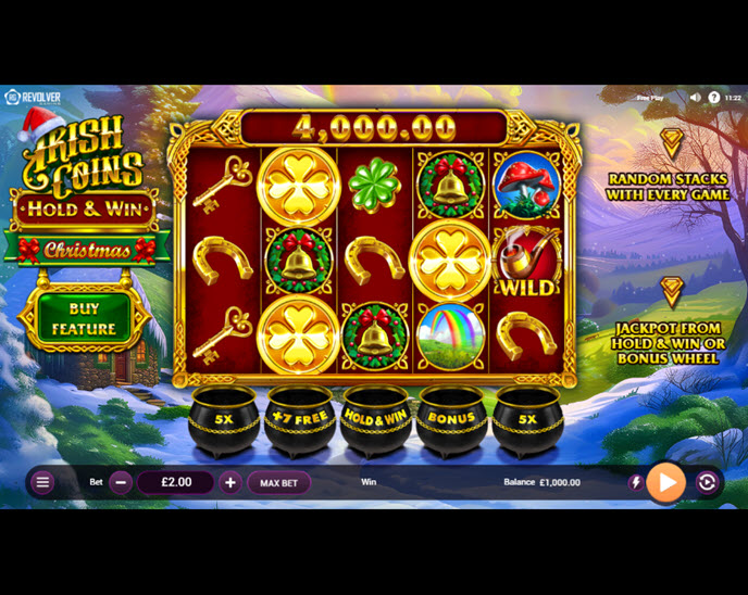 Irish Coins Hold & Win Christmas