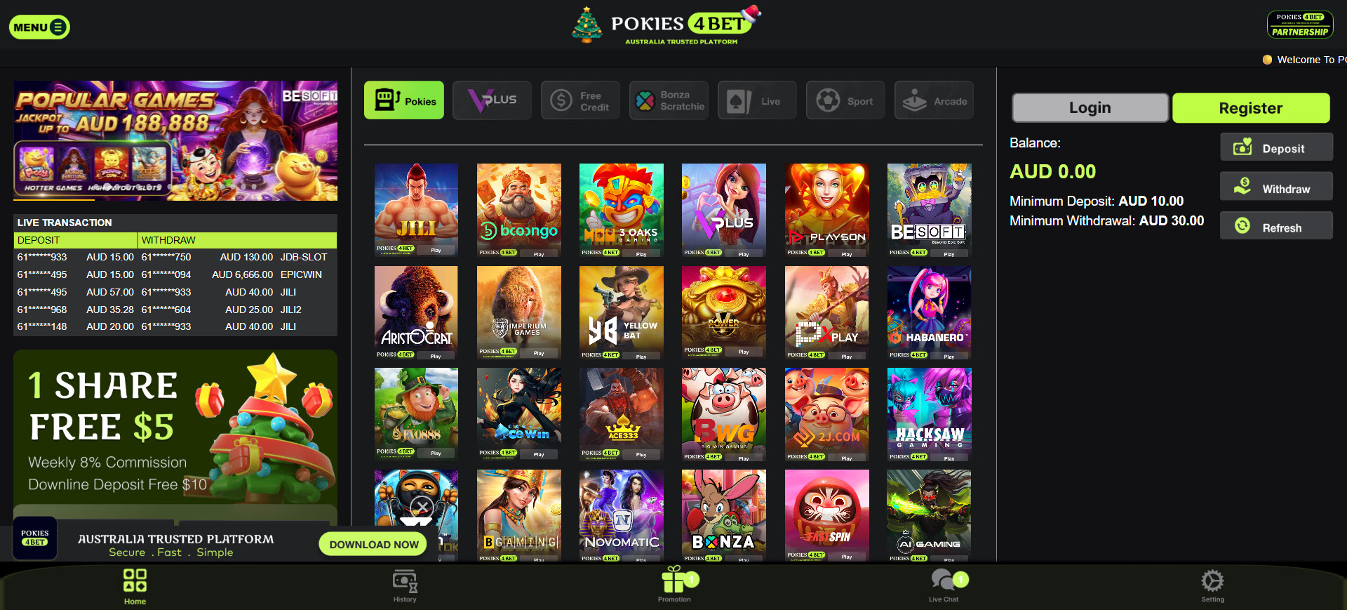 Pokies4bet Casino