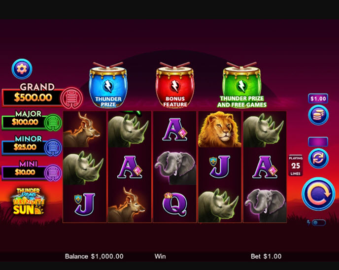 Thunder Drums Serengeti Sun