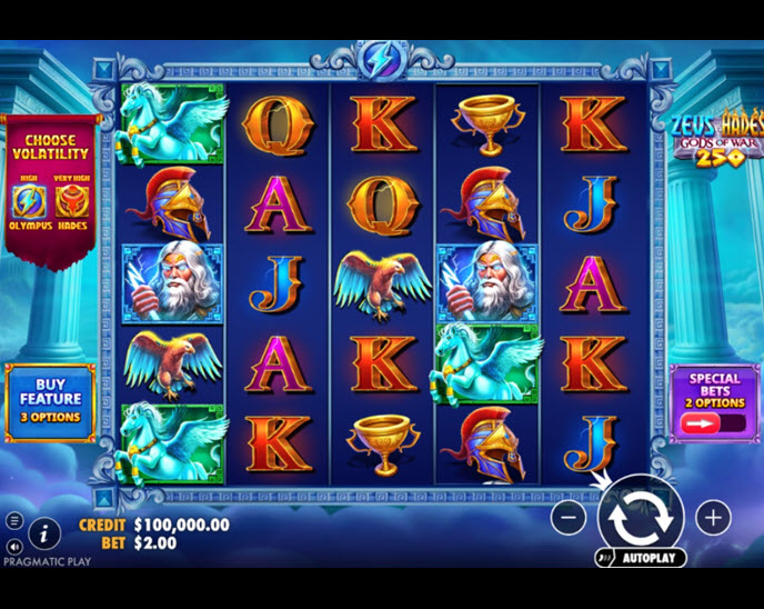 Zeus vs Hades Gods of War 250