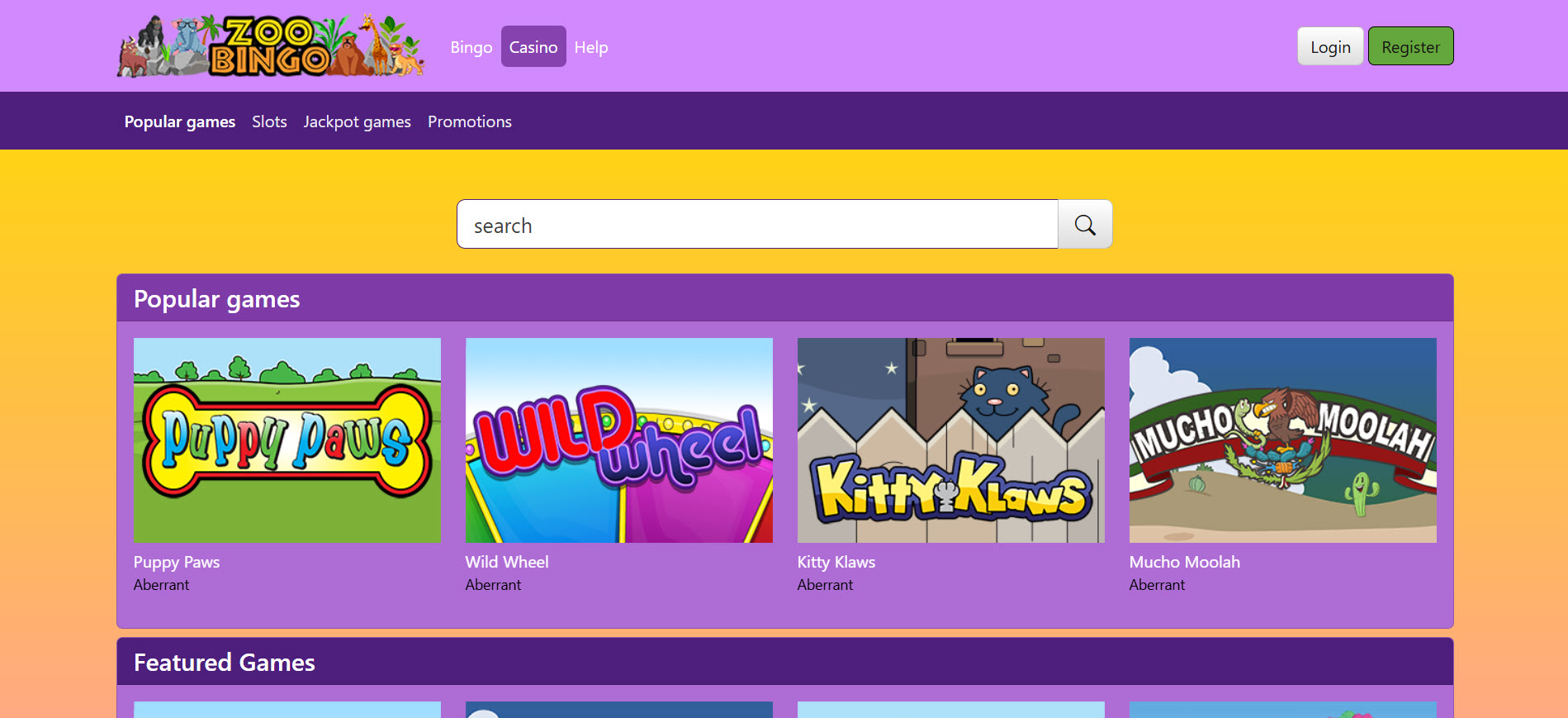 ZooBingo Casino