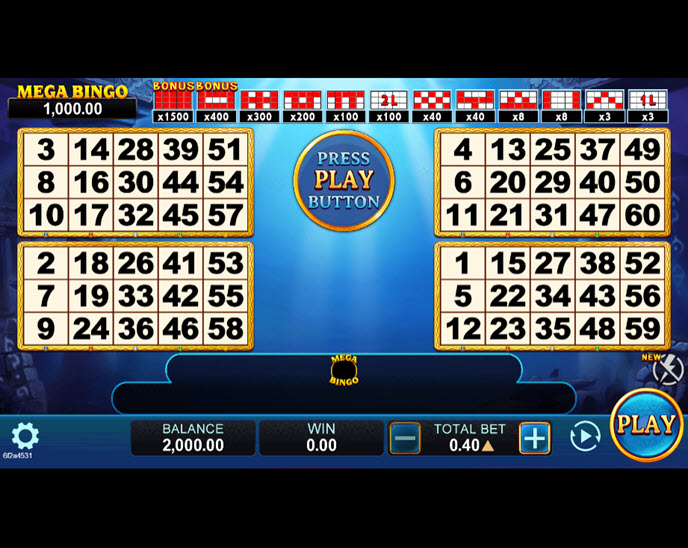 Atlantis Bingo (Yellow Bat)