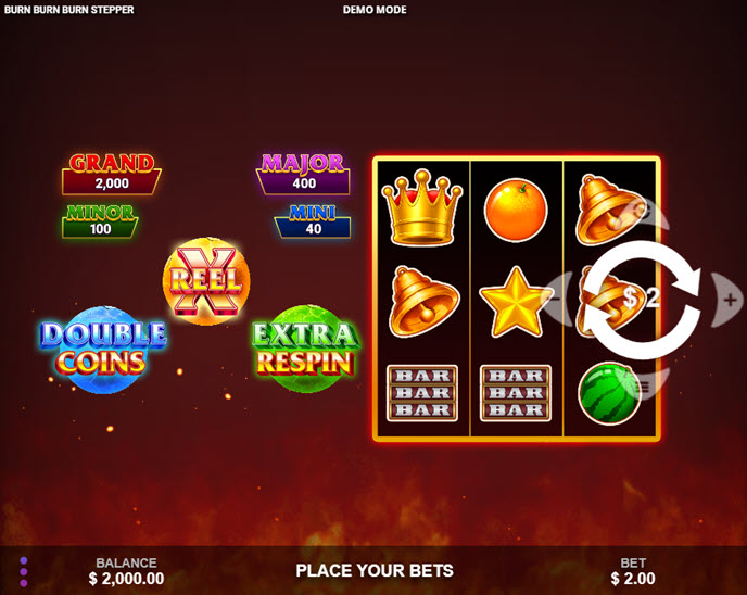 Burn Burn Burn Stepper