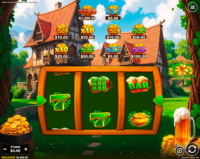 Green & Gold Top Multiplier