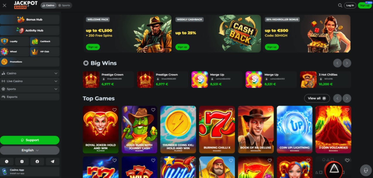 Jackpotraider Casino