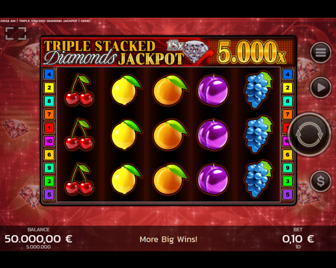 Triple Stacked Diamonds Jackpot