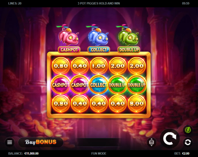 3 Pot Piggies Hold and Win