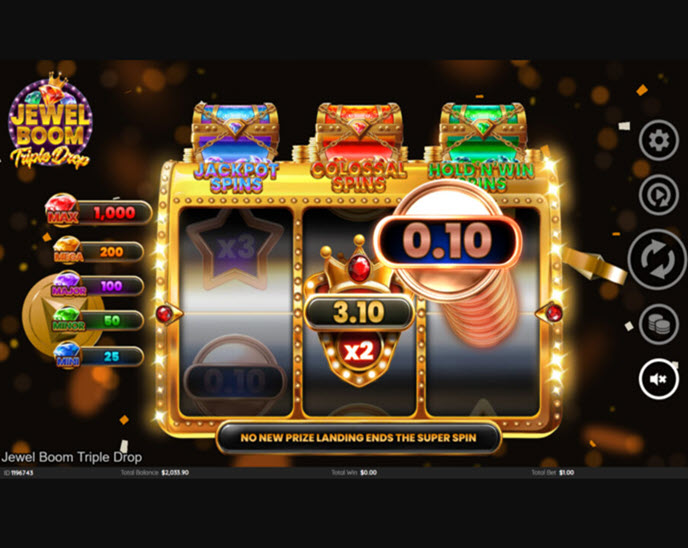 Jewel Boom Triple Drop