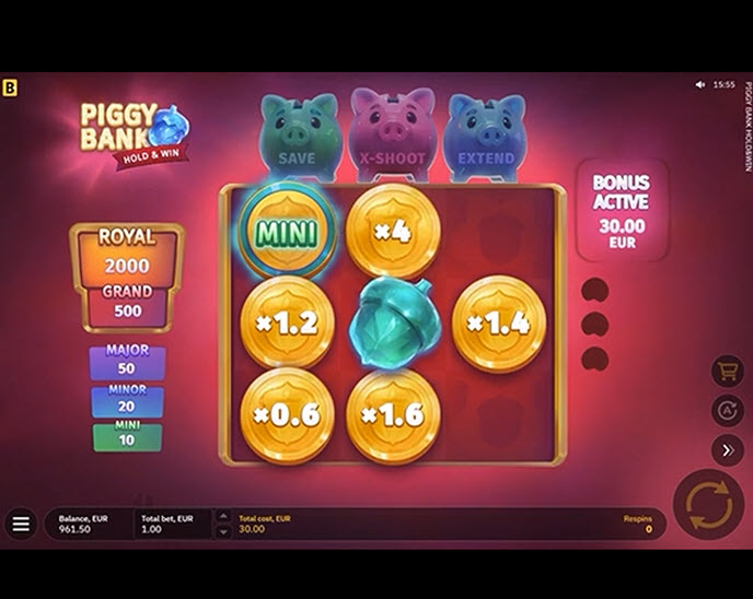 Piggy Bank Hold and Win