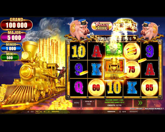 Piggy Prizes Railroad Rumble