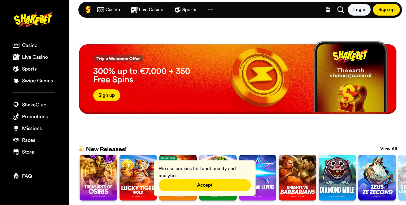 ShakeBet Casino