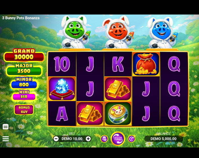 3 Bunny Pots Bonanza