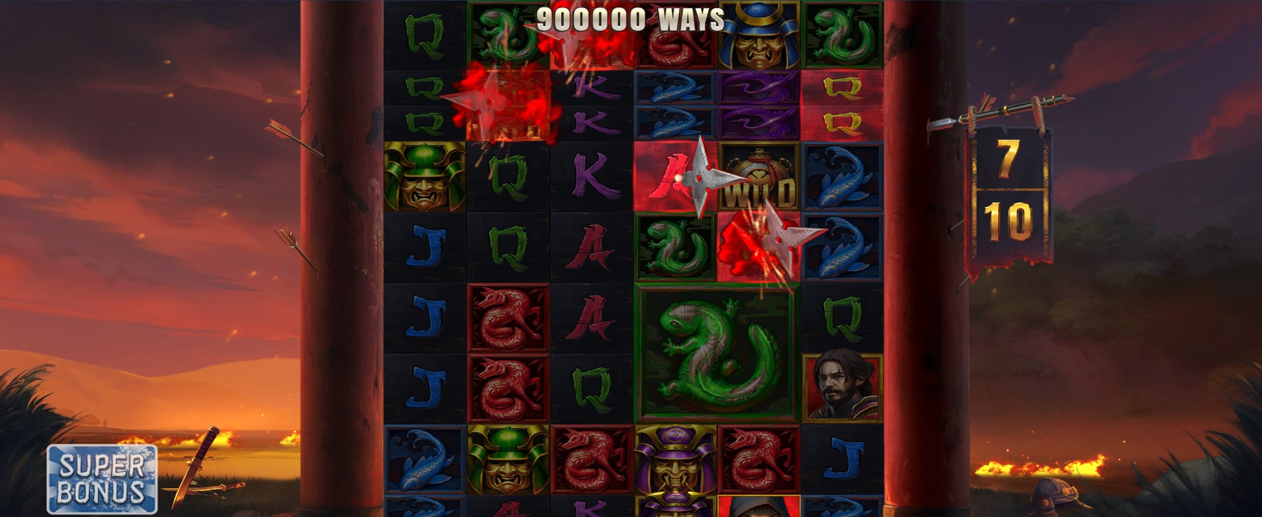 Асаблівасці слота Bushido Gold