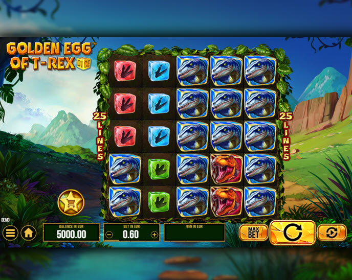 Golden Egg of T-Rex Dice