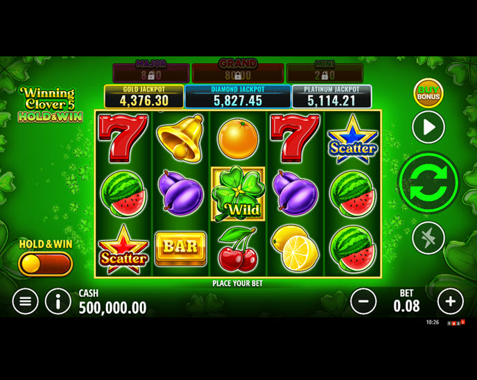 Winning Clover 5 Hold & Win