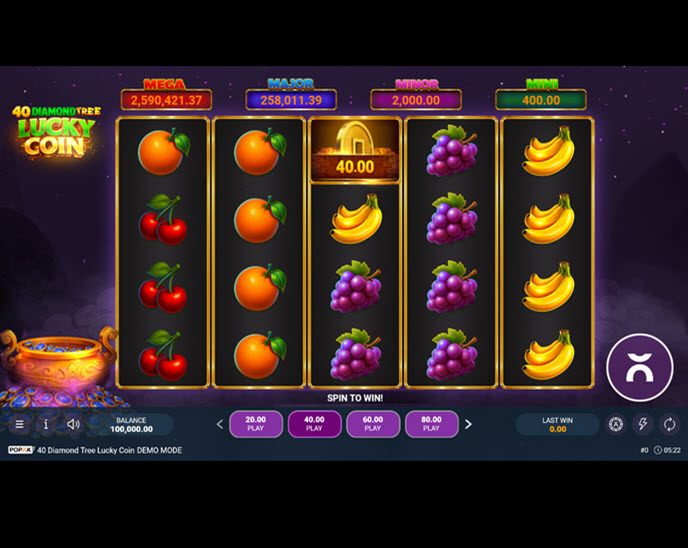 40 Diamond Tree Lucky Coin