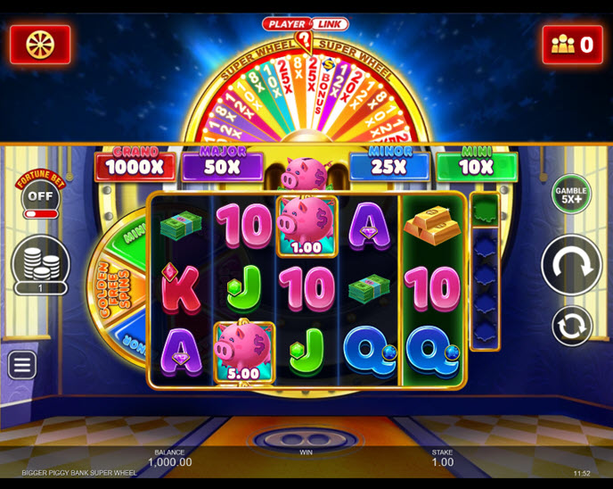 Bigger Piggy Bank Super Wheel