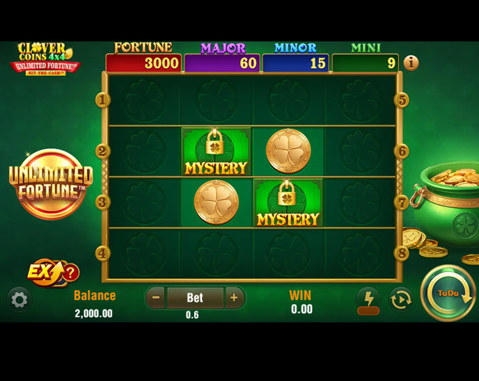 Clover Coins 4x4 Unlimited Fortune (Jili)
