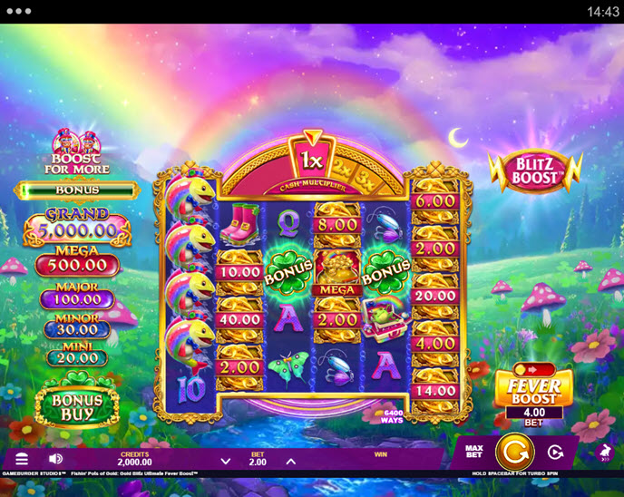 Fishin’ Pots of Gold Gold Blitz Ultimate Fever Boost