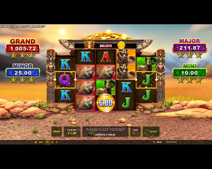 Starlight Jackpots Bison Rush